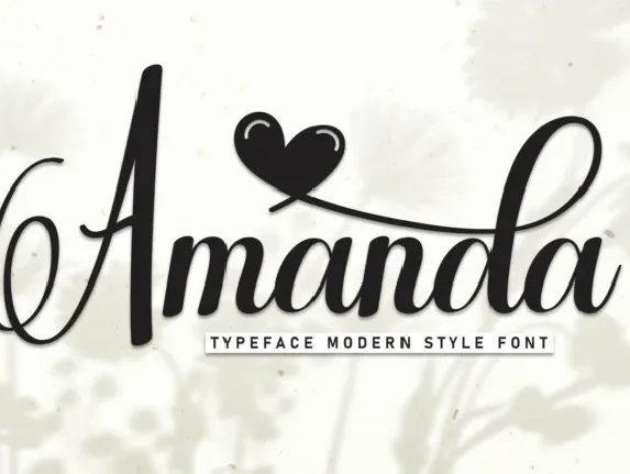 Amanda Script font