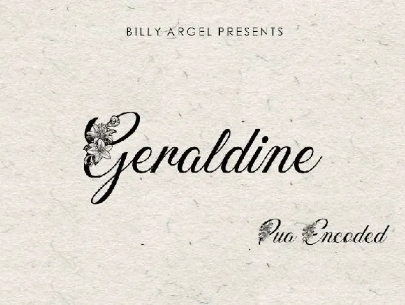 Geraldine font