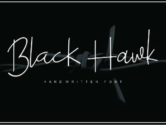 Black Hawk Script font