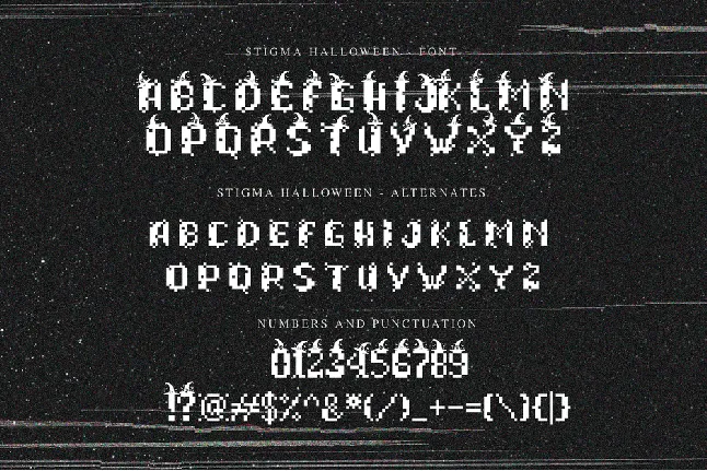 STIGMA HALLOWEEN font