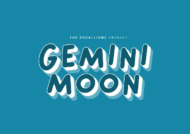 Gemini Moon font