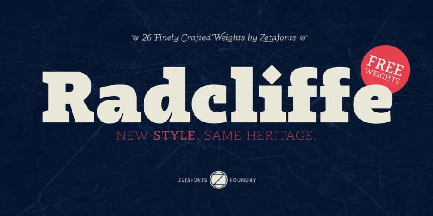 Radcliffe font