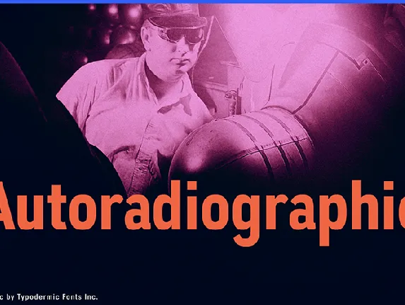 Autoradiographic font