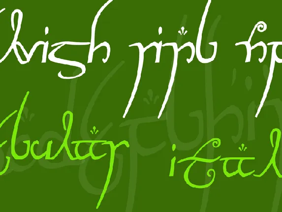 Elvish Ring NFI font