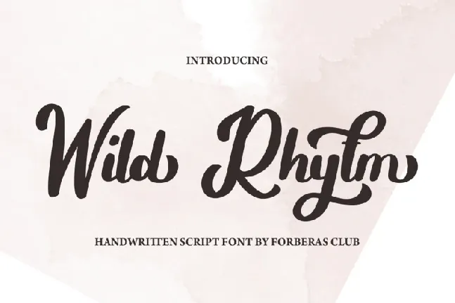 Wild Rhytm font