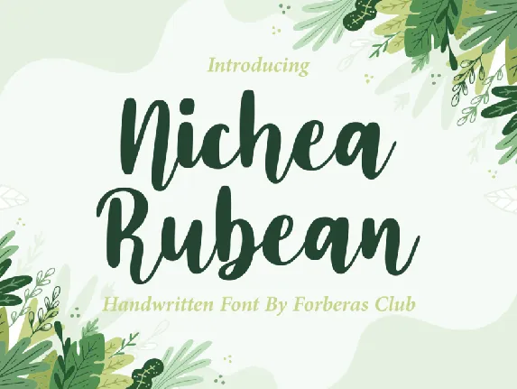 Nichea Rubean font