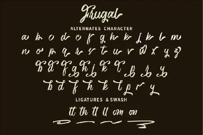 Frugal font