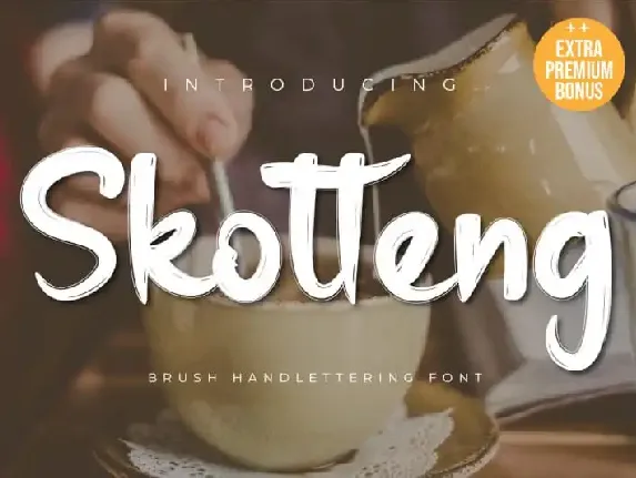 Skotteng – Brush font