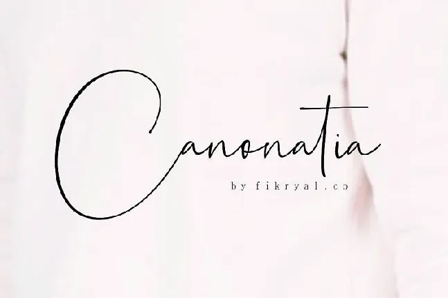 Canonatia Handwritten font