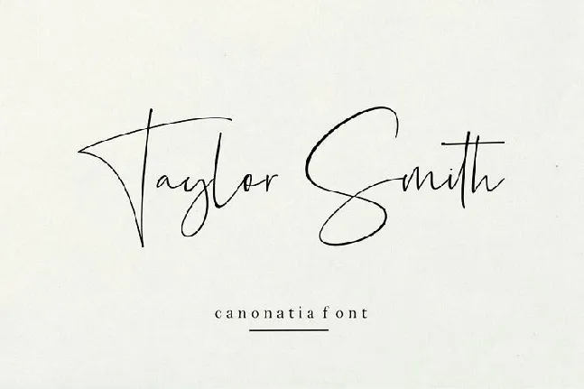 Canonatia Handwritten font