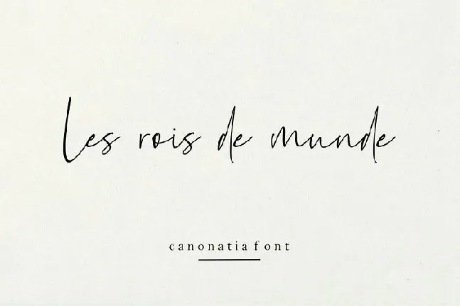 Canonatia Handwritten font