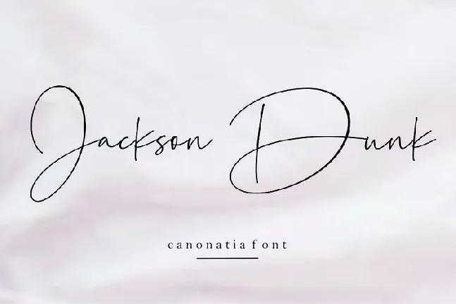 Canonatia Handwritten font