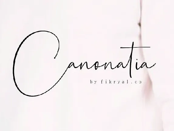 Canonatia Handwritten font