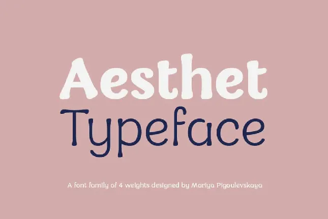 Aesthet Family Free font