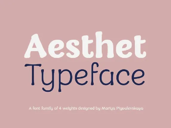 Aesthet Family Free font