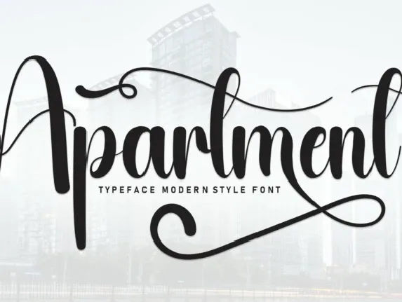 Apartment Script font