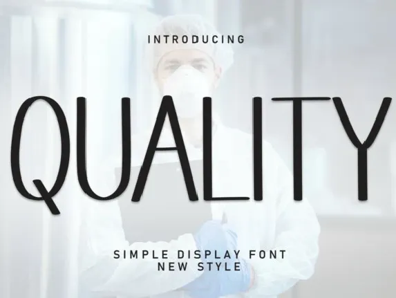 Quality Display font