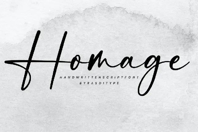 Homage font