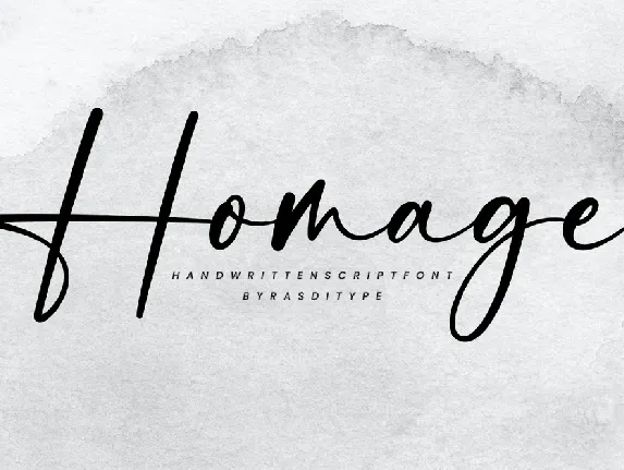 Homage font