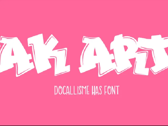 JAK ARTA font