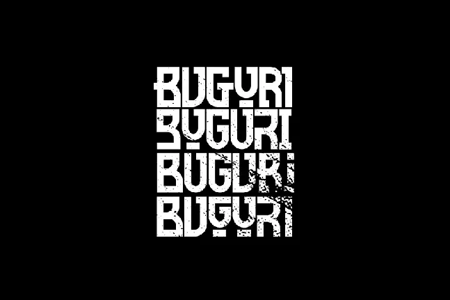 Buguri Slab font