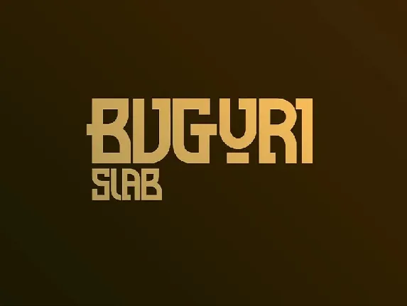 Buguri Slab font