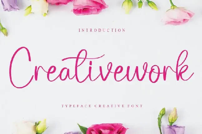 Creativework Calligraphy font