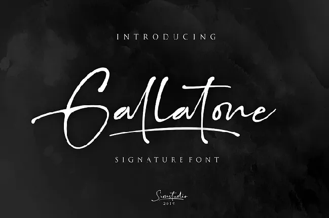 Gallatone Signature font