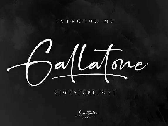 Gallatone Signature font