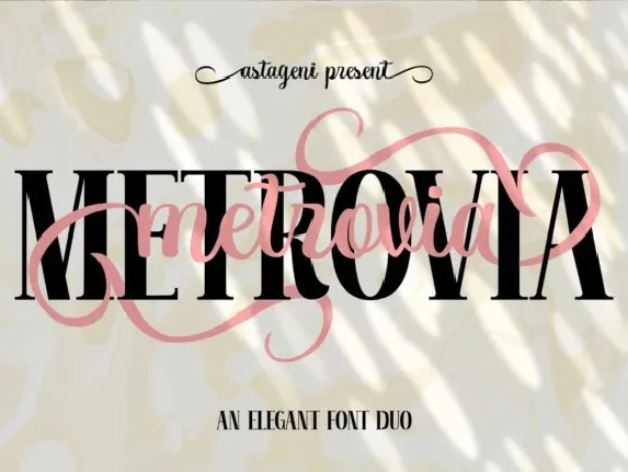 Metrovia font