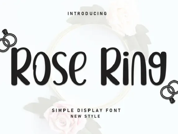 Rose Ring Display font