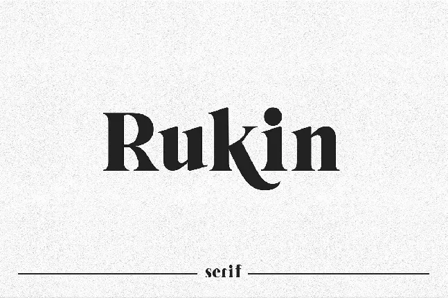 Rukin font