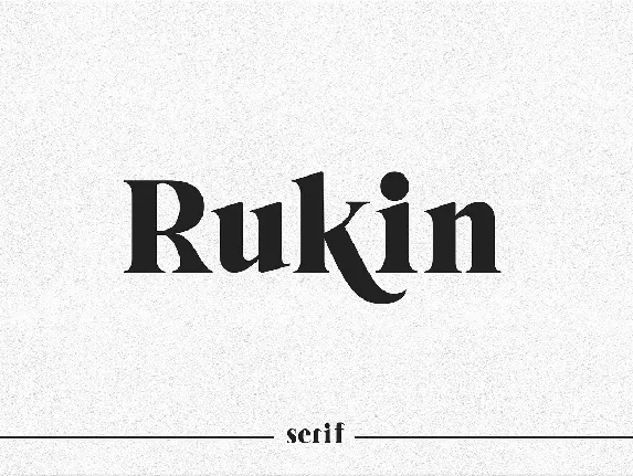 Rukin font