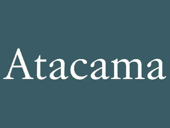 Atacama font