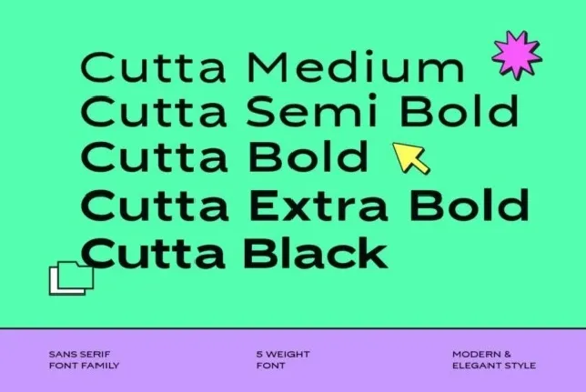 Cutta Family font