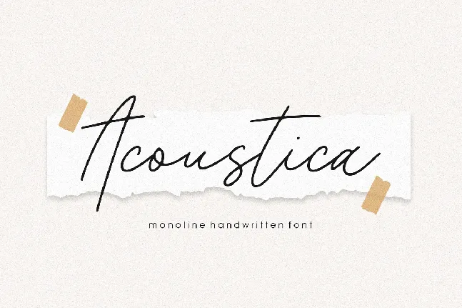 Acoustica font