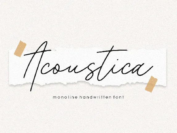 Acoustica font