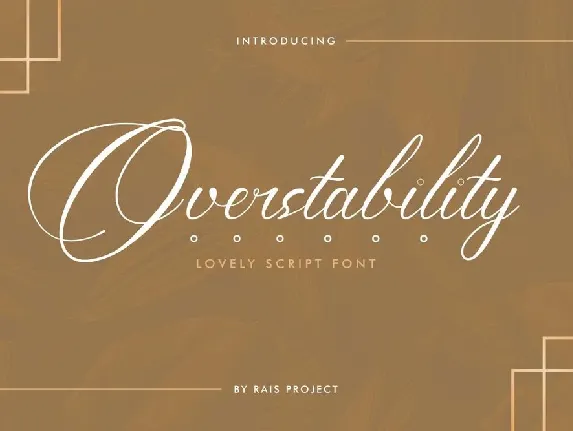 Overstability font