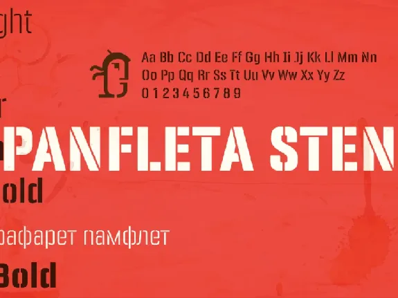 Panfleta Stencil font