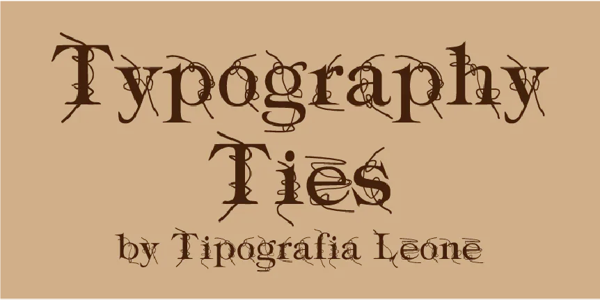 Typography ties font