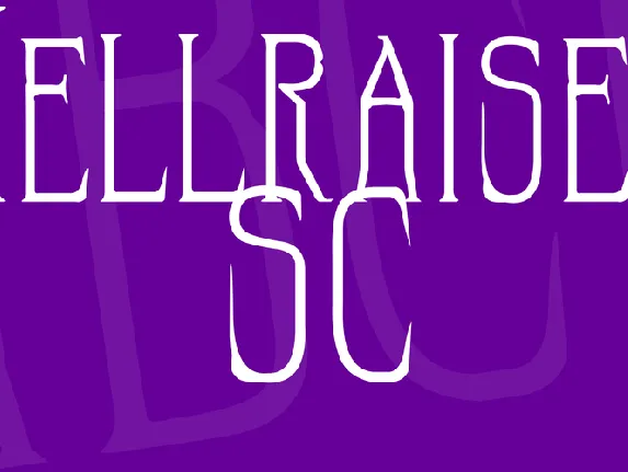 Hellraiser SC font