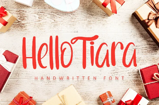 Hello Tiara font