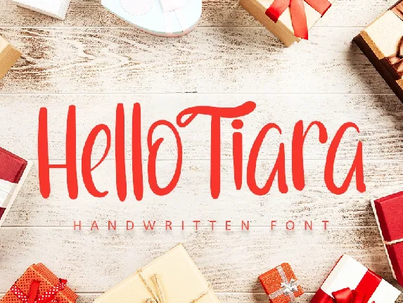 Hello Tiara font