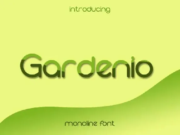 Gardenio Sans Serif font