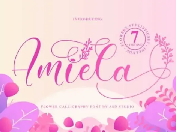 Amiela Calligraphy font