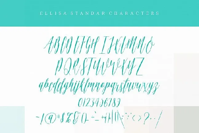 Ellisa Script font