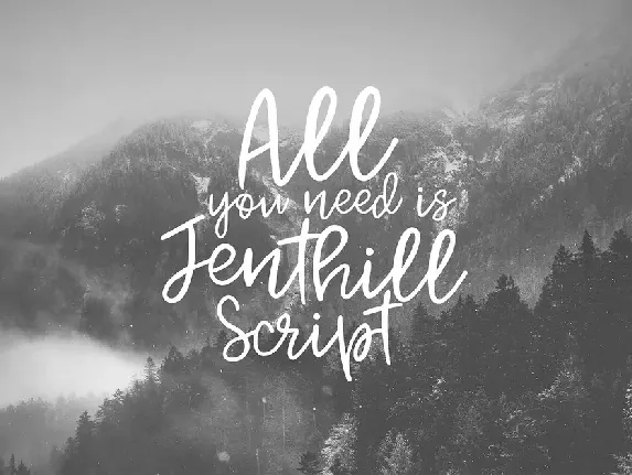 Jenthill Script font