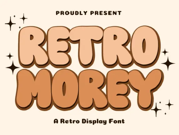 Retro Morey Display font