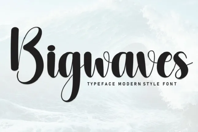 Bigwaves Script font