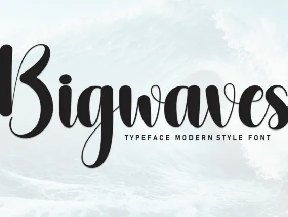 Bigwaves Script font